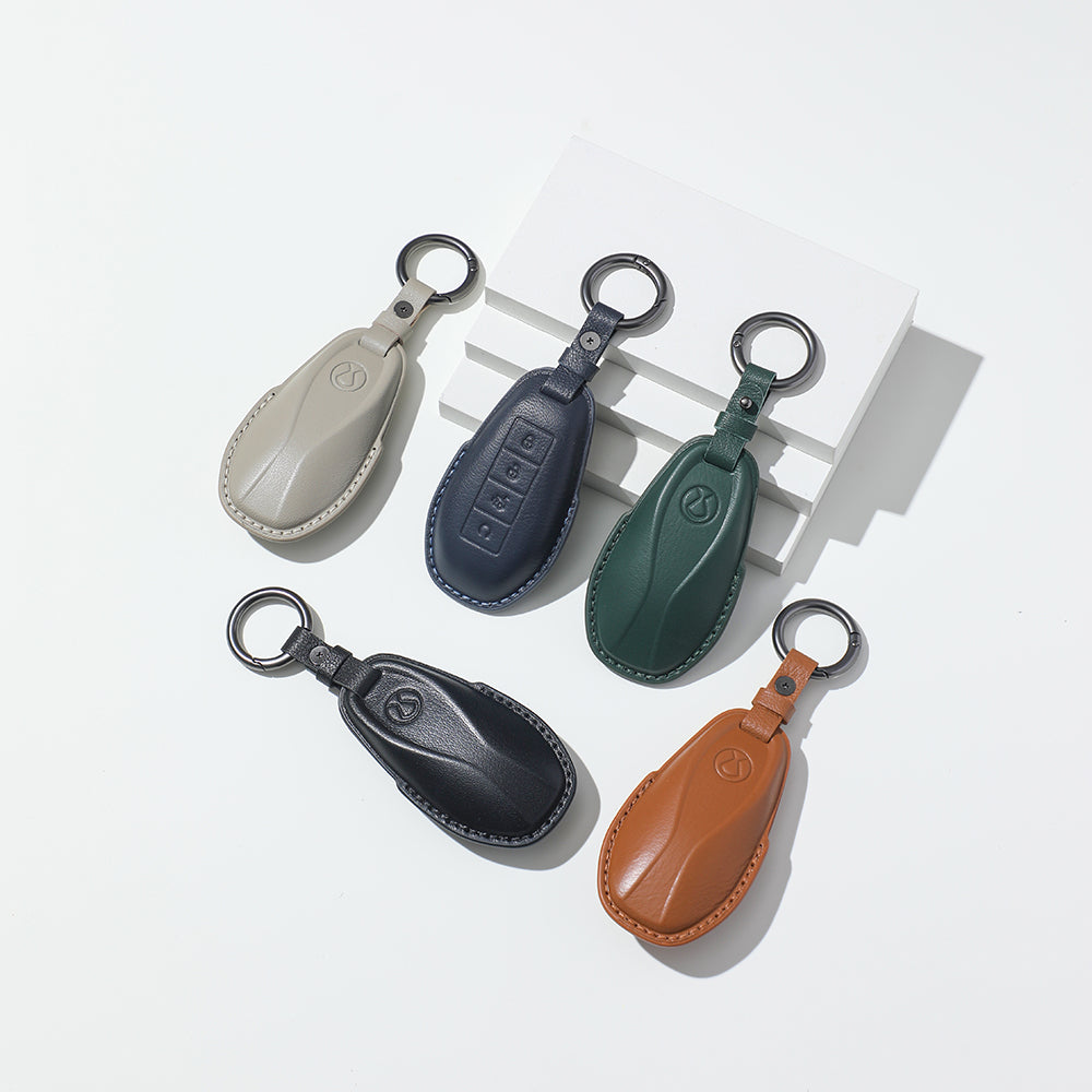Étui de protection en cuir de luxe pour clé de voiture Denza B5/B8