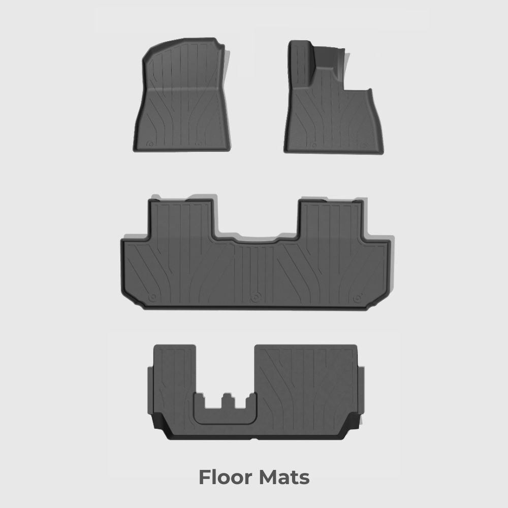 3D Deep Dish All-Weather TPE Floor Mats for RHD BYD Sealion 8/Atto 8