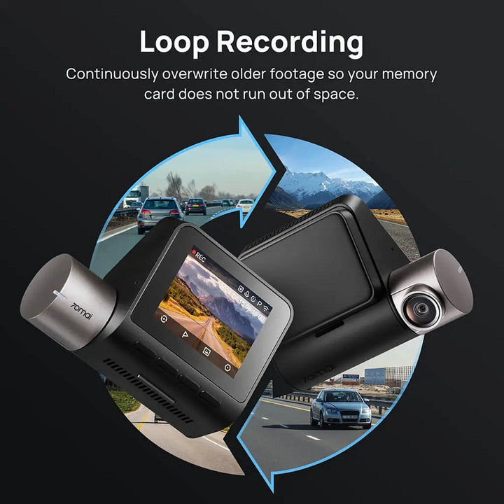 Dash Cam 3K HD with 2-Inch Screen, Supports 24-hour Monitoring