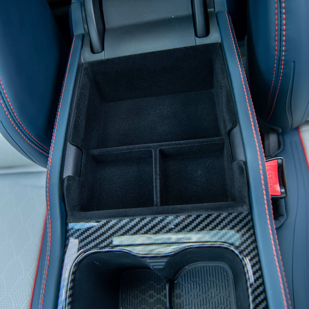 Smabee Boîte De Rangement Console Centrale BYD Atto 3 - Plateau ABS Organisateur Intérieur Voiture