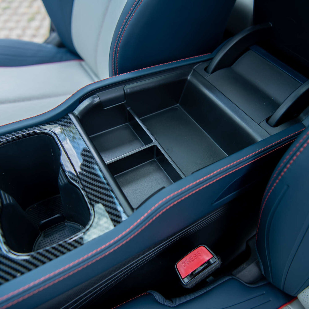 Boîte De Rangement Pour Console Centrale BYD Atto 3 – Organisateur ABS Avec Tapis Antidérapant, Pour Téléphone, Cartes, Clés