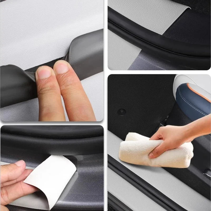 Txopaf Plaque Seuil Porte Voiture Fibre Carbone Pour BYD Seal U DM-i - Protection Anti-Rayures