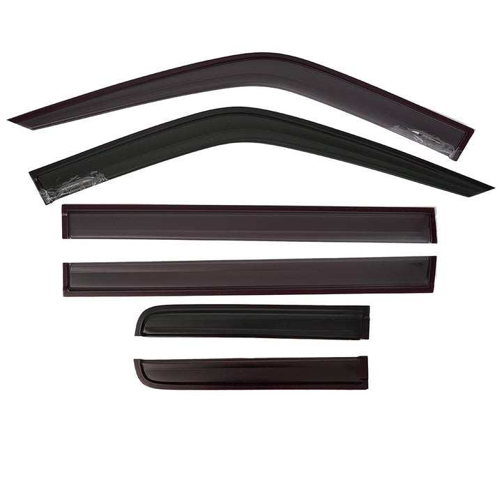 Black Rain Guard / Window Visor for Denza B5/B8 (6 Pcs)