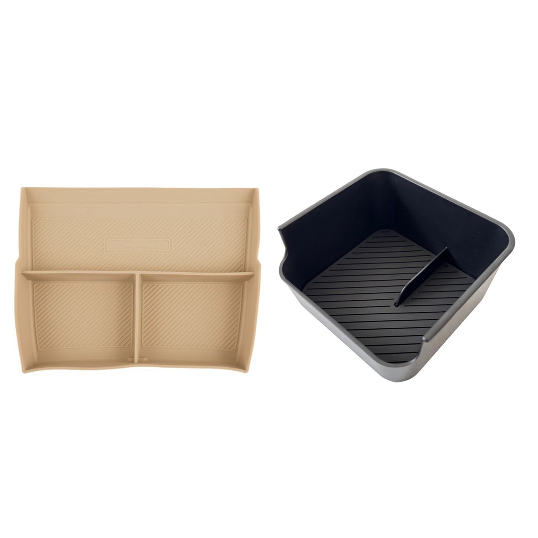 Boîte de rangement double couche pour console centrale inférieure Denza B8