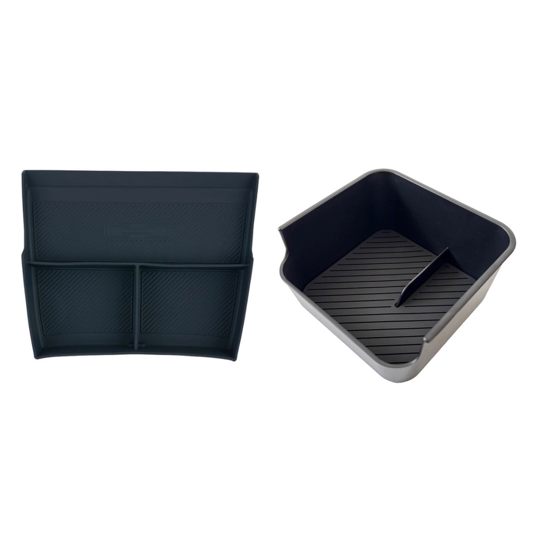 Boîte de rangement double couche pour console centrale inférieure Denza B8