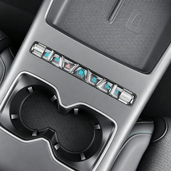 Clear Resin Center Console Button Stickers for BYD Atto 8/ Atto 2