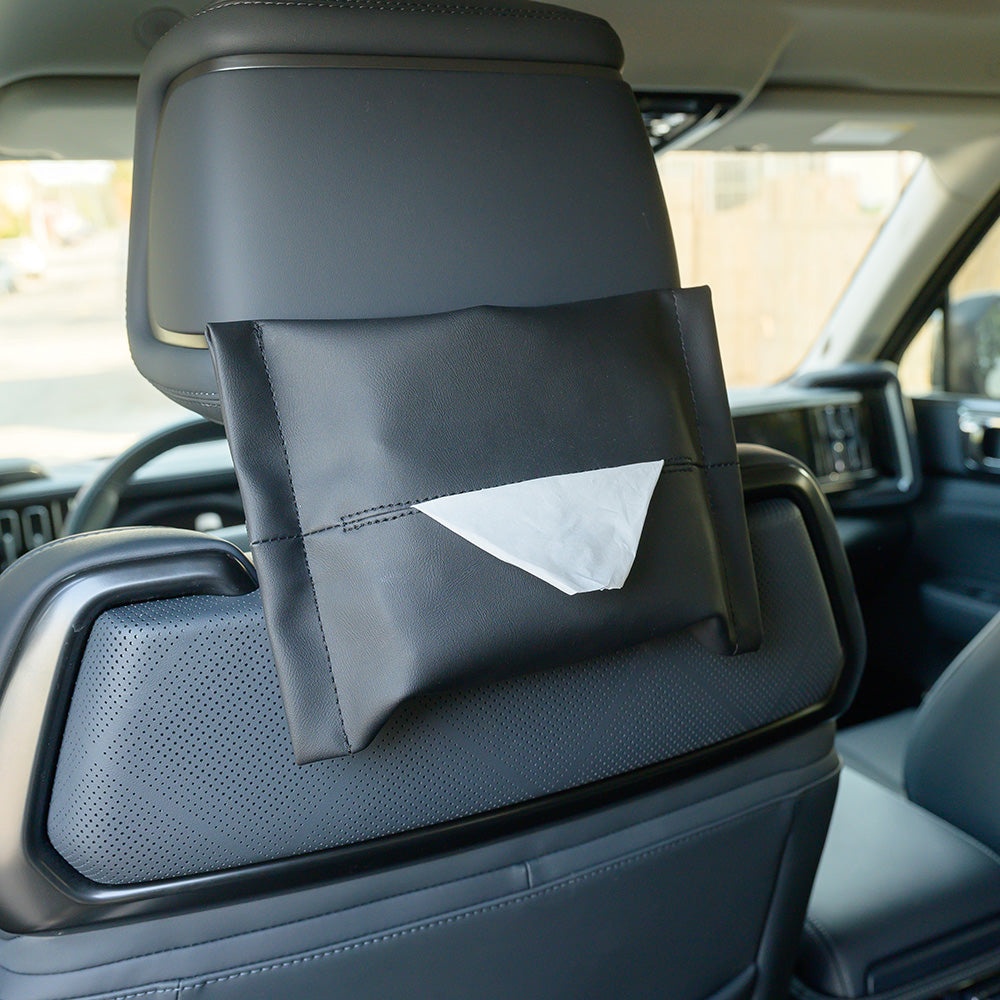 Microfiber Skin Leather Tissue Box for BYD