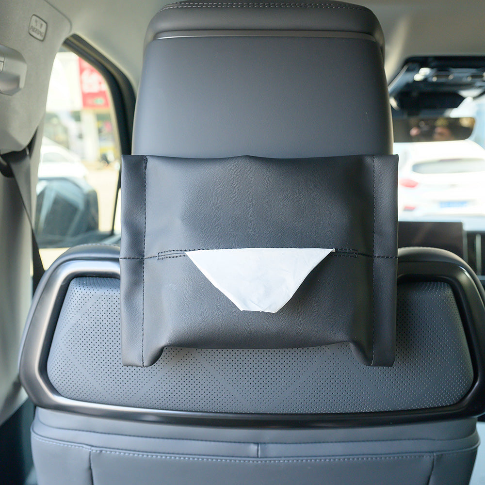 Microfiber Skin Leather Tissue Box for BYD