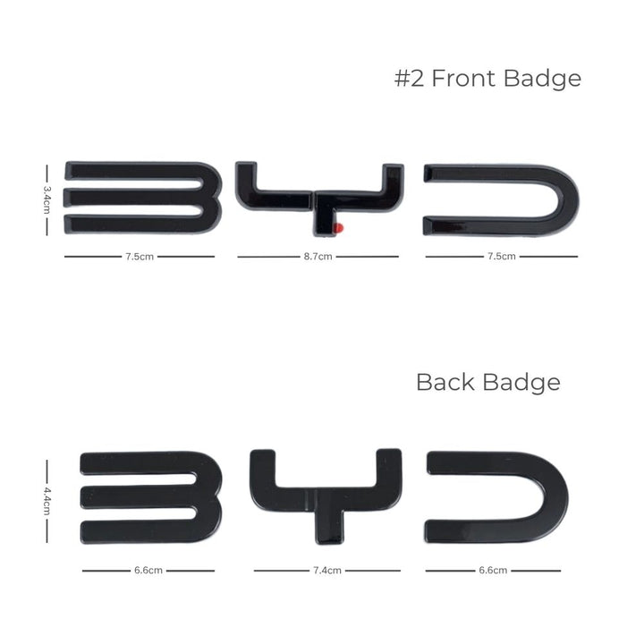 Insignes avant et arrière pour BYD Sealion 6/Seal U
