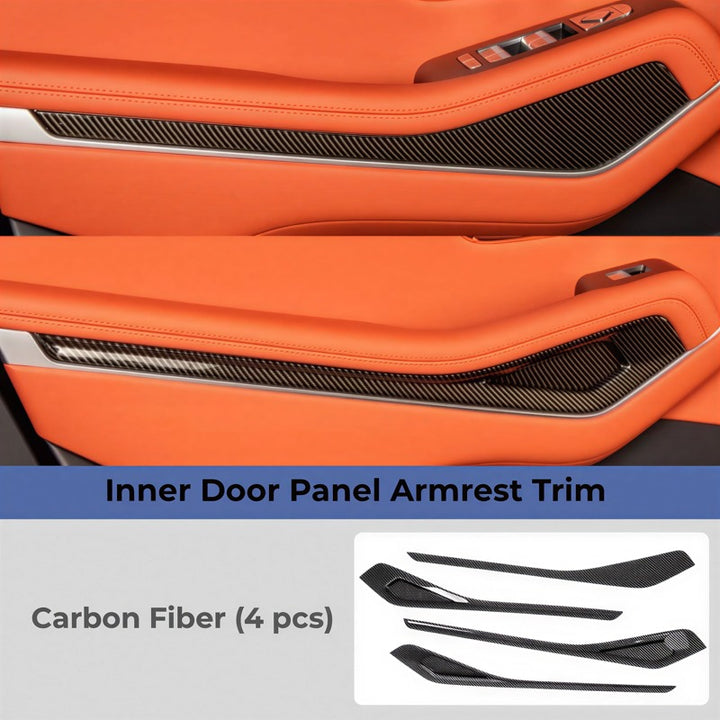 Garniture d'accoudoir de panneau de porte intérieur BYD Sealion 8/Atto 8 (4 pièces)