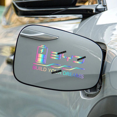 Laser Car Fuel Tank Sticker for BYD