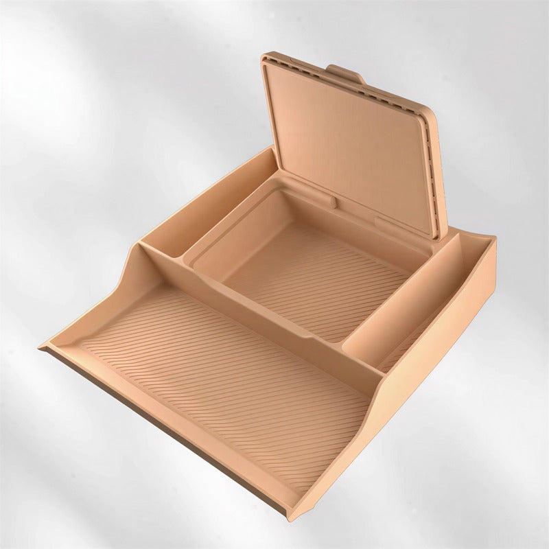 Compartimento de almacenamiento de doble capa para la consola central inferior del Denza B8