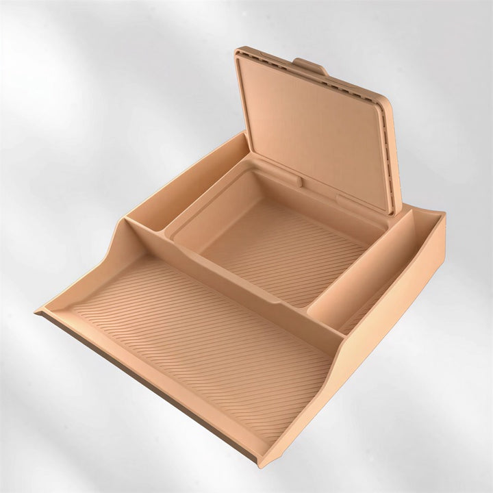 Compartimento de almacenamiento de doble capa para la consola central inferior del Denza B8