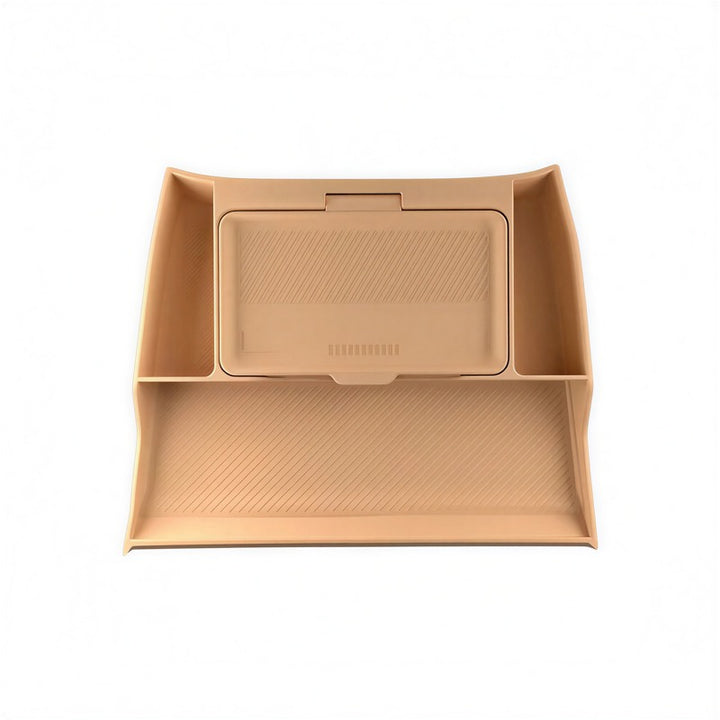 Compartimento de almacenamiento de doble capa para la consola central inferior del Denza B8