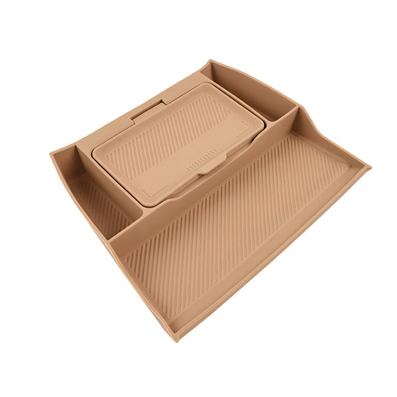 Compartimento de almacenamiento de doble capa para la consola central inferior del Denza B8