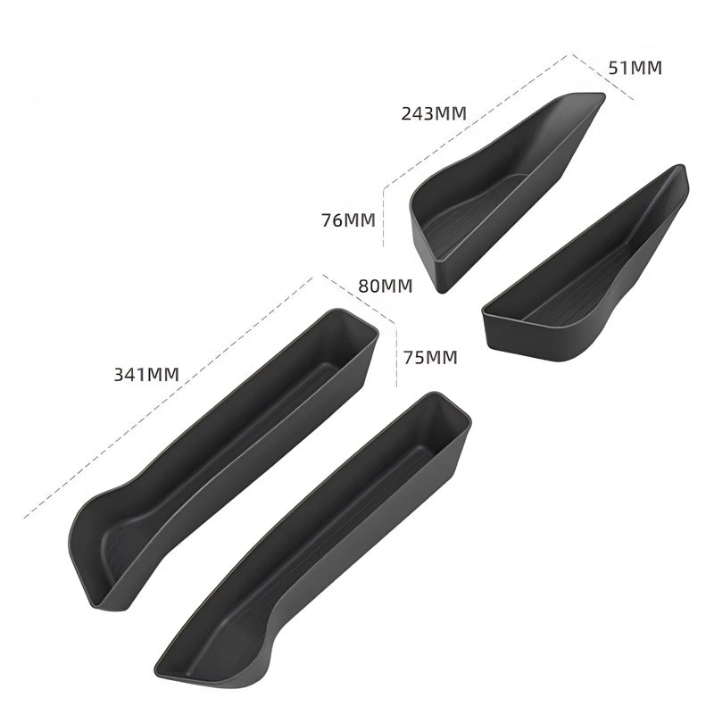 Boîte de rangement de portière inférieure pour BYD Atto 3 EVO (4 pièces)