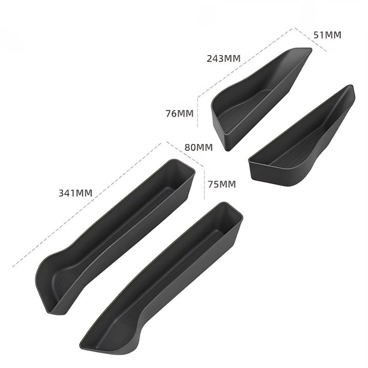 Boîte de rangement de portière inférieure pour BYD Atto 3 EVO (4 pièces)