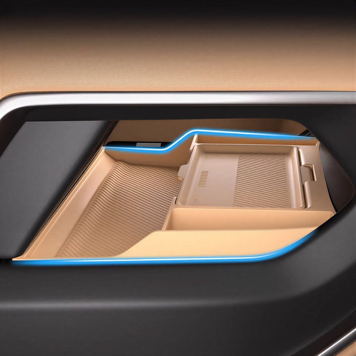 Compartimento de almacenamiento de doble capa para la consola central inferior del Denza B8