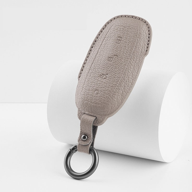 Luxury Leather Car Key Case Cover Fob Shell for DENZA