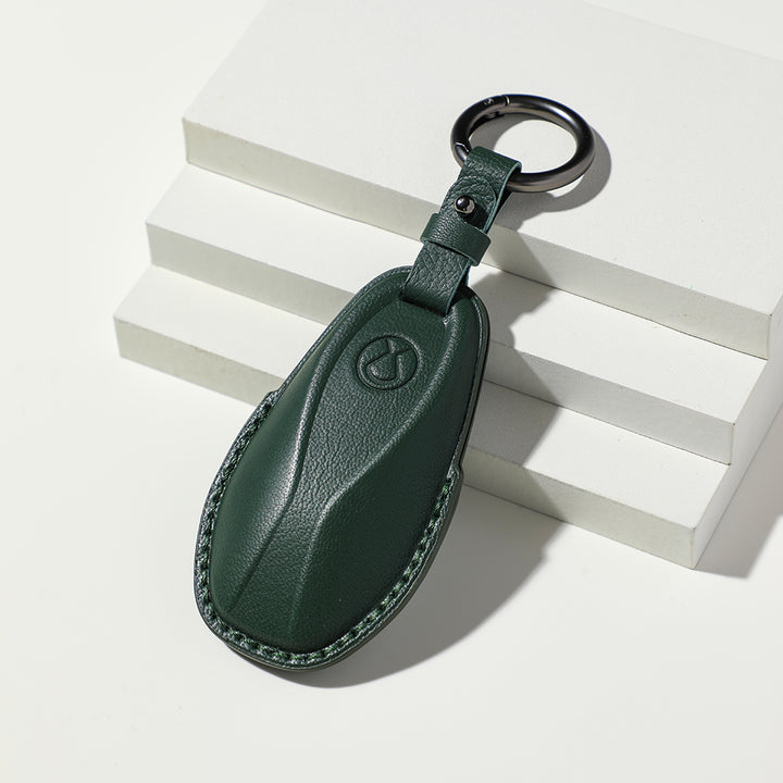Luxury Leather Car Key Case Cover Fob Shell for Denza D9