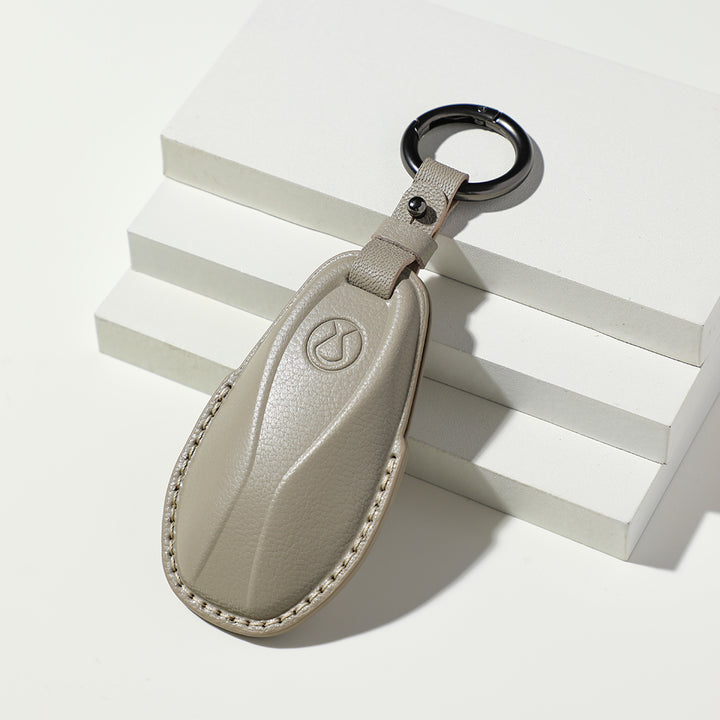 Luxury Leather Car Key Case Cover Fob Shell for Denza D9