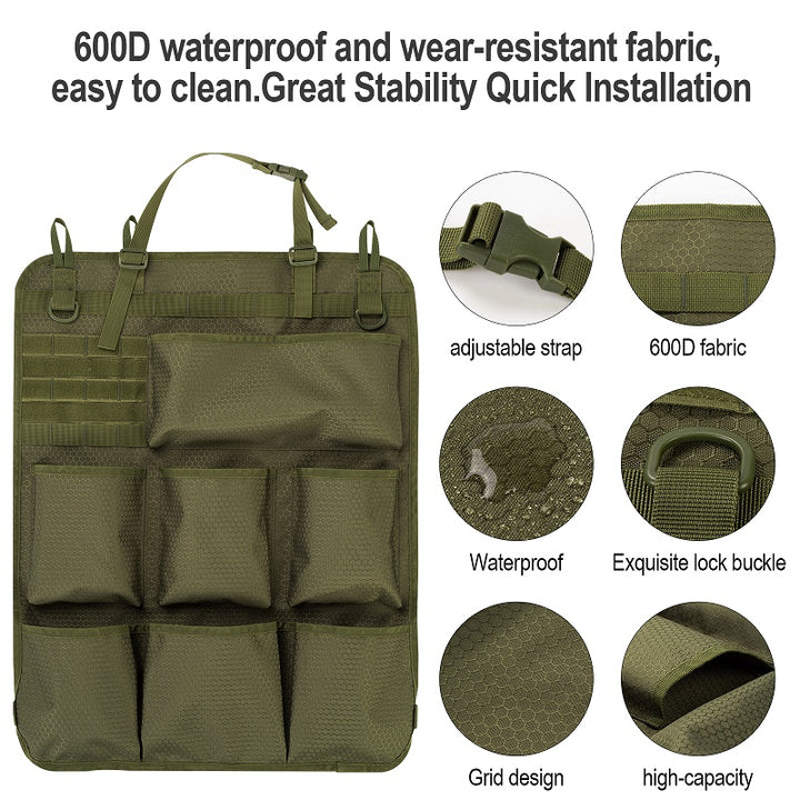 Car Seat Back Tactical Storage Bag