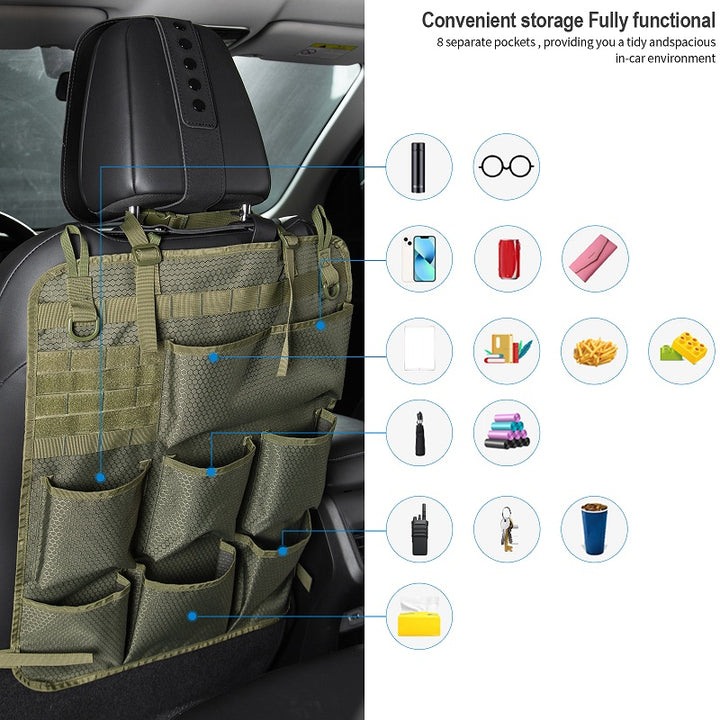 Car Seat Back Tactical Storage Bag