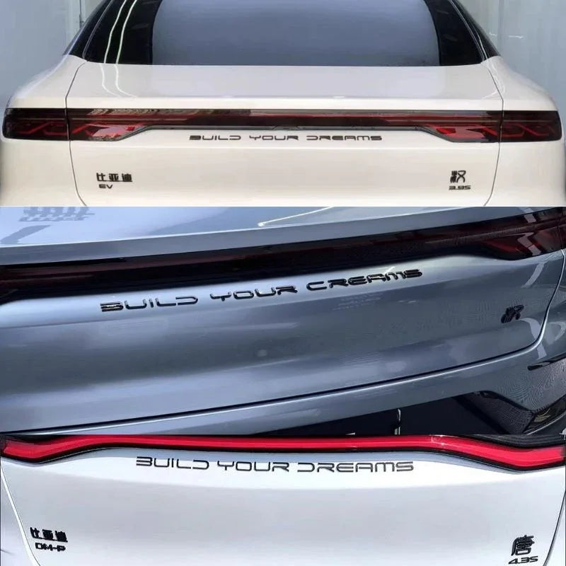 Byd Rear Logo Rear Bumper Black Badges LOGO for BYD Atto 3/Seal | TOP BYD
