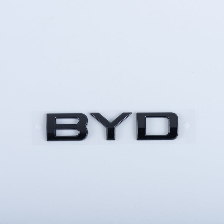 Rear Bumper Glossy Black Badges LOGO for BYD