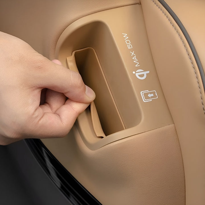 Almohadilla protectora de carga inalámbrica para el lateral del asiento de la segunda fila para DENZA