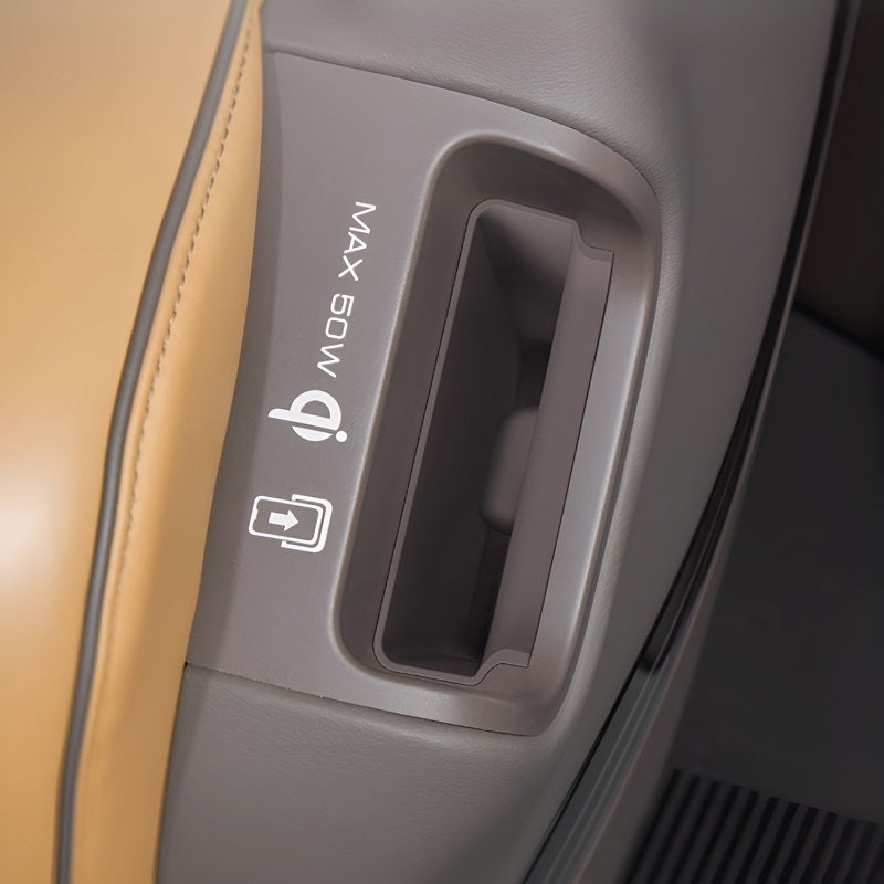 Almohadilla protectora de carga inalámbrica para el lateral del asiento de la segunda fila para DENZA