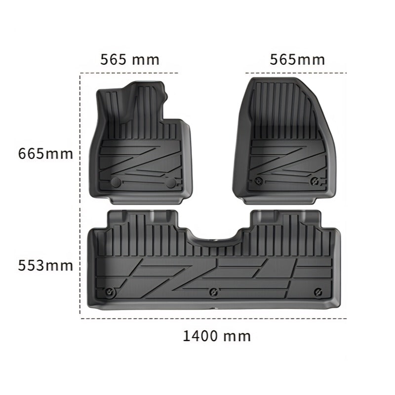 TPE Floor Mats & Trunk Mat for Denza Z9 GT