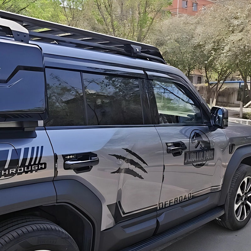 Black Rain Guard / Window Visor for Denza B5/B8 (6 Pcs)